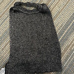 NWT Zara Black and Silver Knit Sweater
